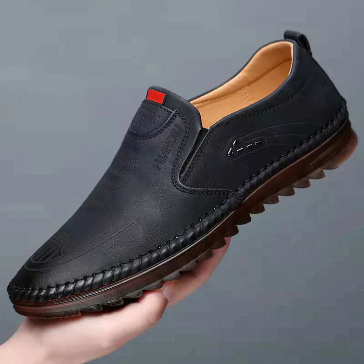 Pravino | Chaussures en cuir confortables avec semelle antidérapante