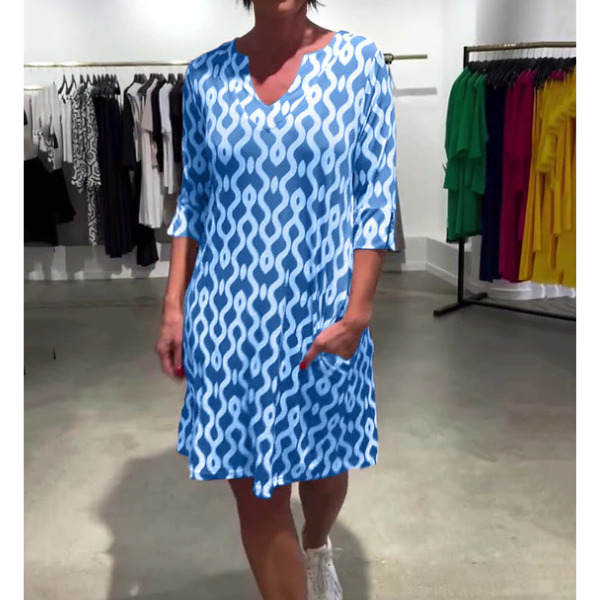 Brisa | Robe midi Marga avec col exclusif