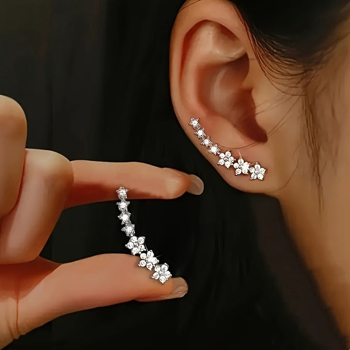 Soreya | Boucles d'Oreilles Florales Élégantes au Style Intemporel
