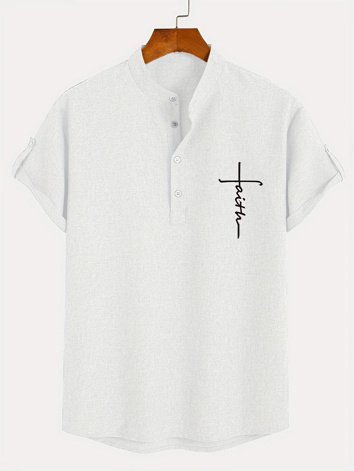 Hayes | Chemise élégante à manches courtes et col haut