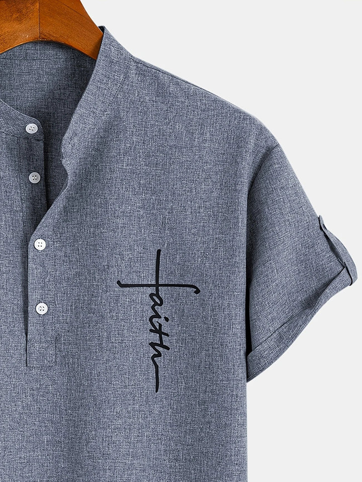 Hayes | Chemise élégante à manches courtes et col haut