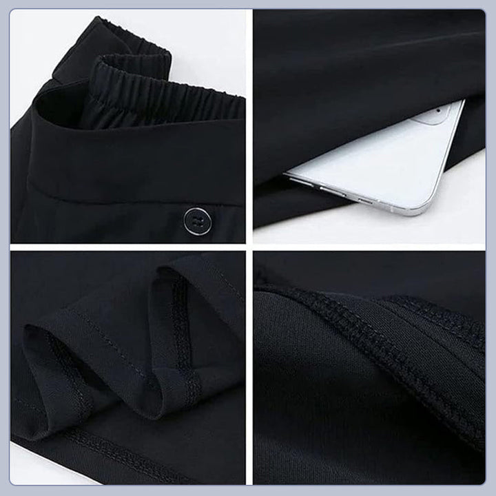 Nell | Pantalons plissés élégants avec jambes larges