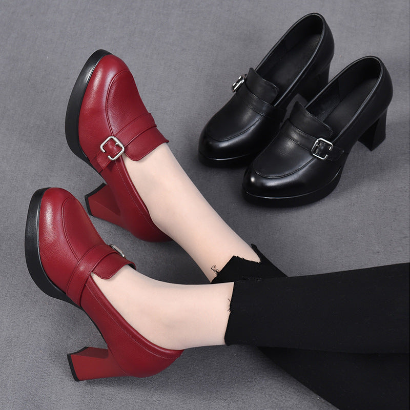 Odette | Chaussures en cuir polyvalentes avec talons