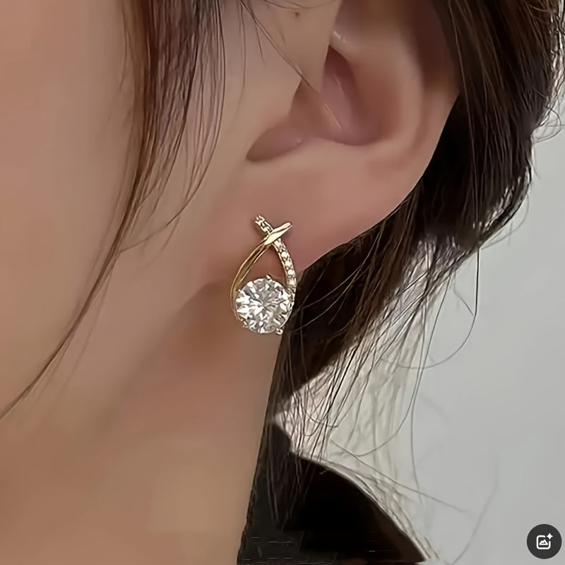 Xara | Boucles d'Oreilles Élégantes en Forme de Croix pour Usage Quotidien