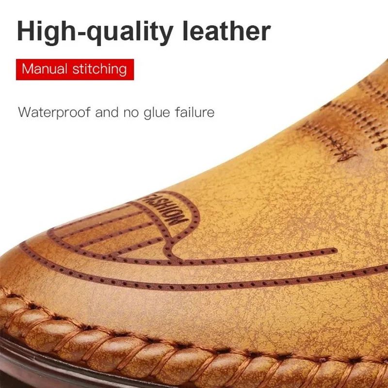 Pravino | Chaussures en cuir confortables avec semelle antidérapante