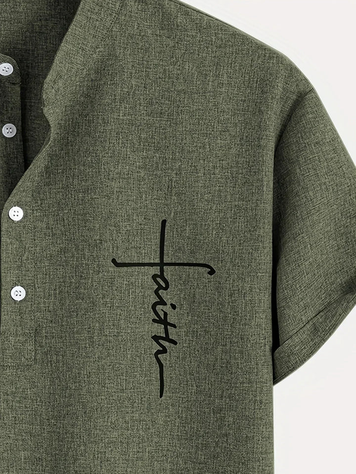 Hayes | Chemise élégante à manches courtes et col haut