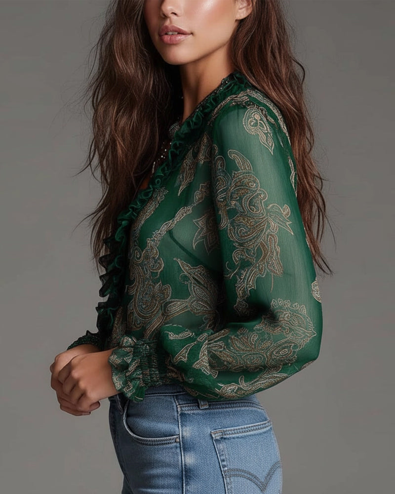 Arden | Blouse Élégante avec Demi-Zip et Coupe Moderne