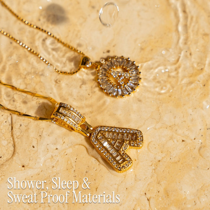 Primrose | Colliers Initiales avec Diamants en Or 14k (2 pièces)