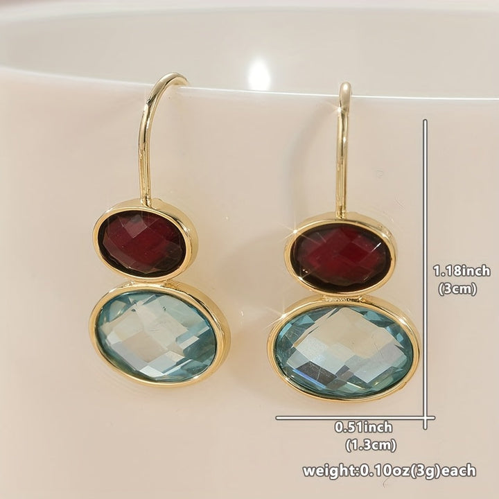 Perla | Boucles d'Oreilles Pendantes Ovales avec Design Artisanal Élégant
