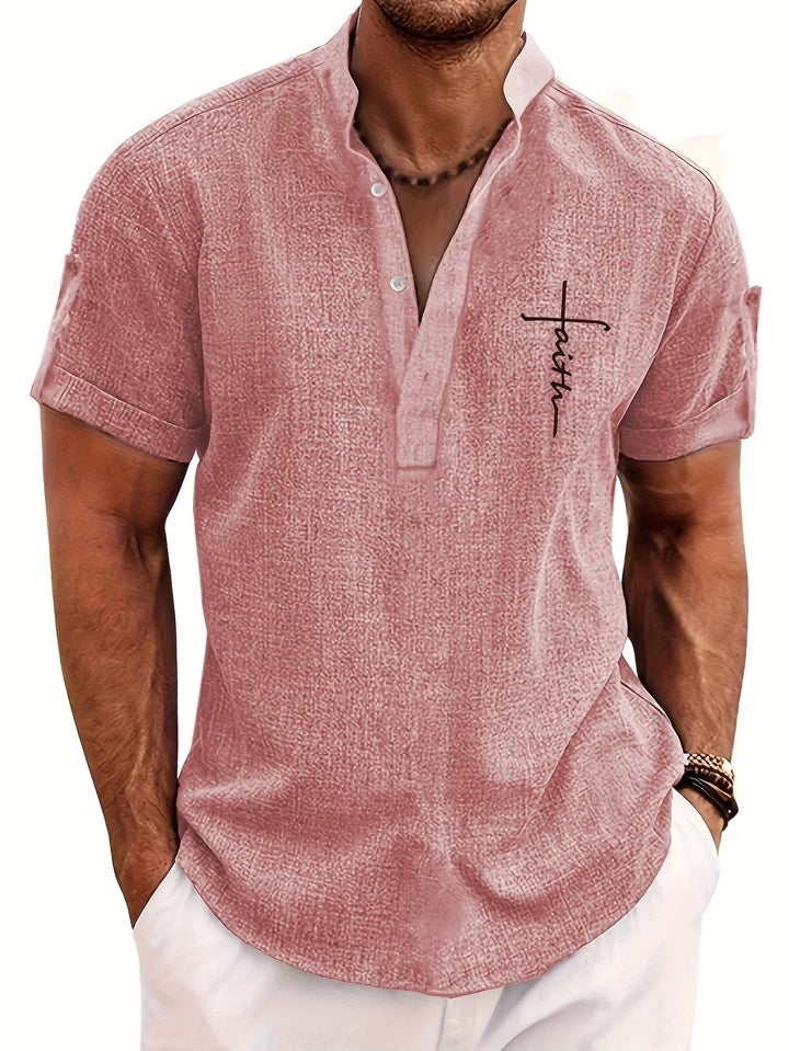 Hayes | Chemise élégante à manches courtes et col haut