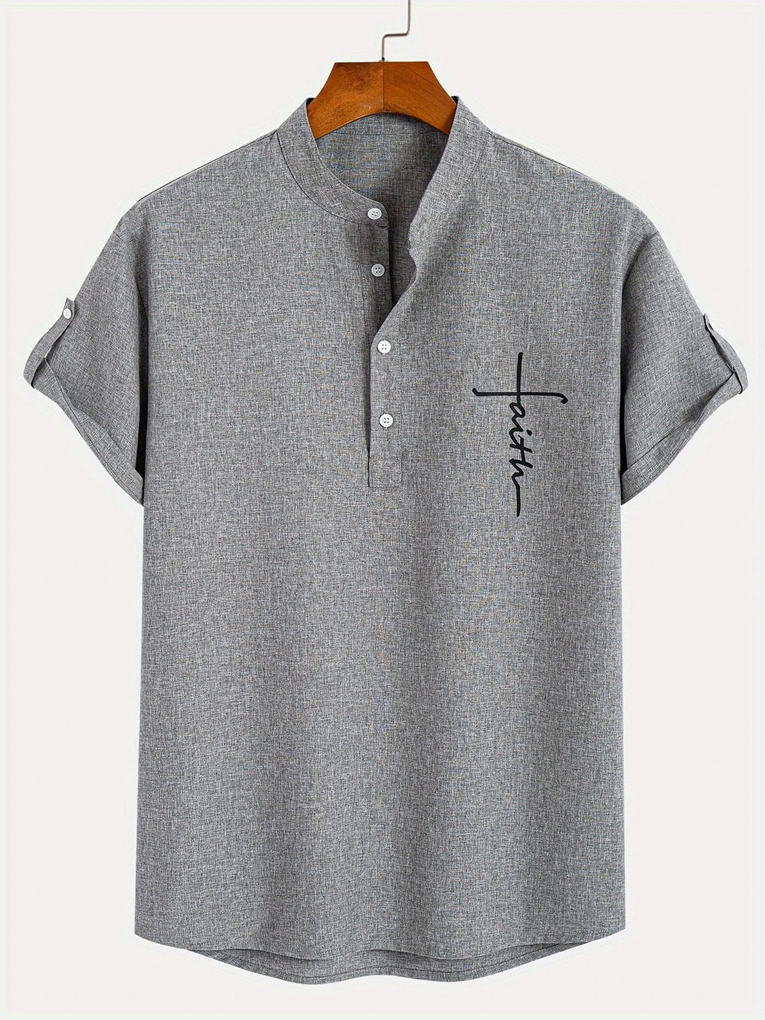 Hayes | Chemise élégante à manches courtes et col haut