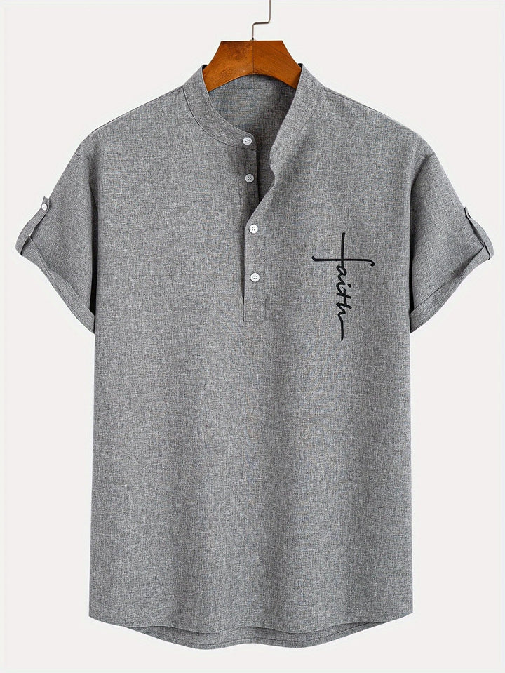 Hayes | Chemise élégante à manches courtes et col haut