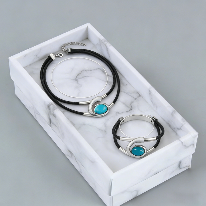 Suri  | Ensemble de collier et bracelet style vintage boho