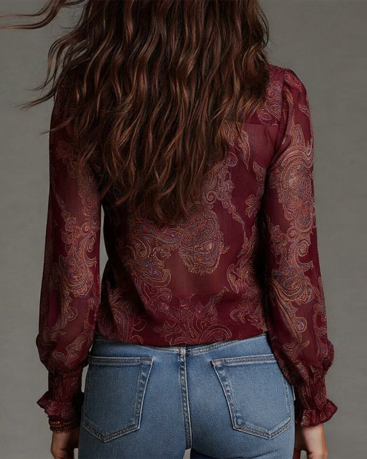Arden | Blouse Élégante avec Demi-Zip et Coupe Moderne