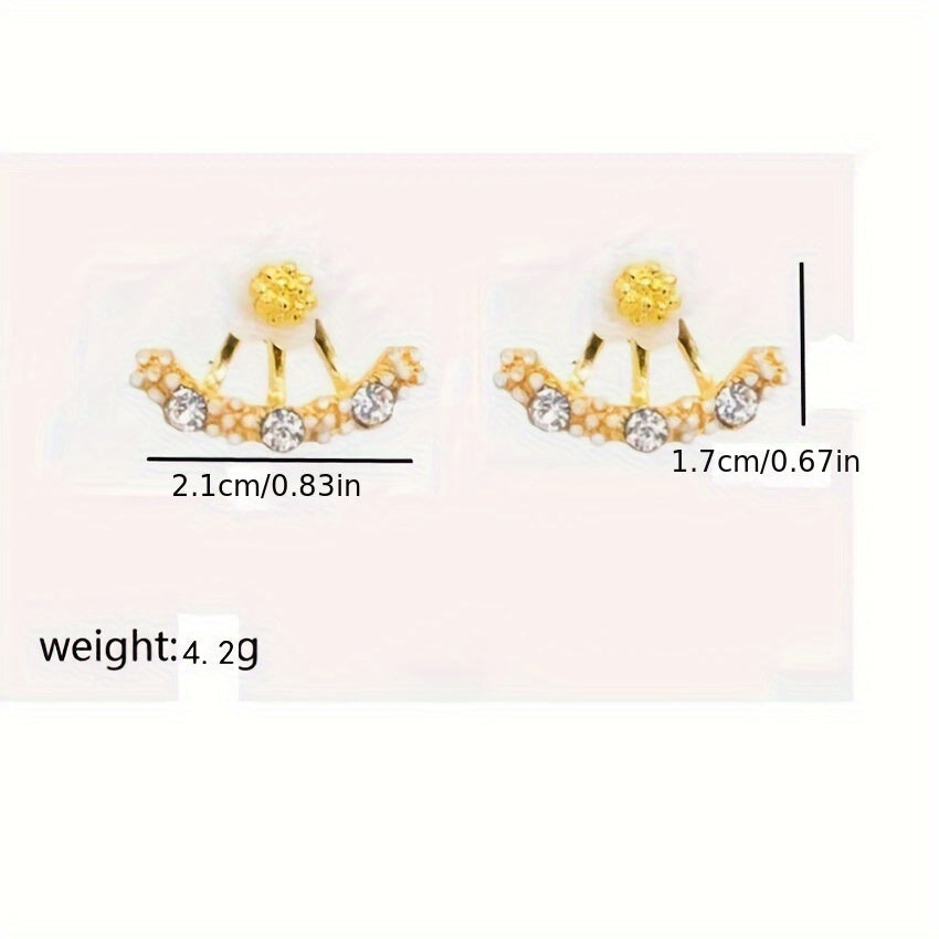Faye | Boucles d'Oreilles Élégantes en Fleurs au Style Coréen