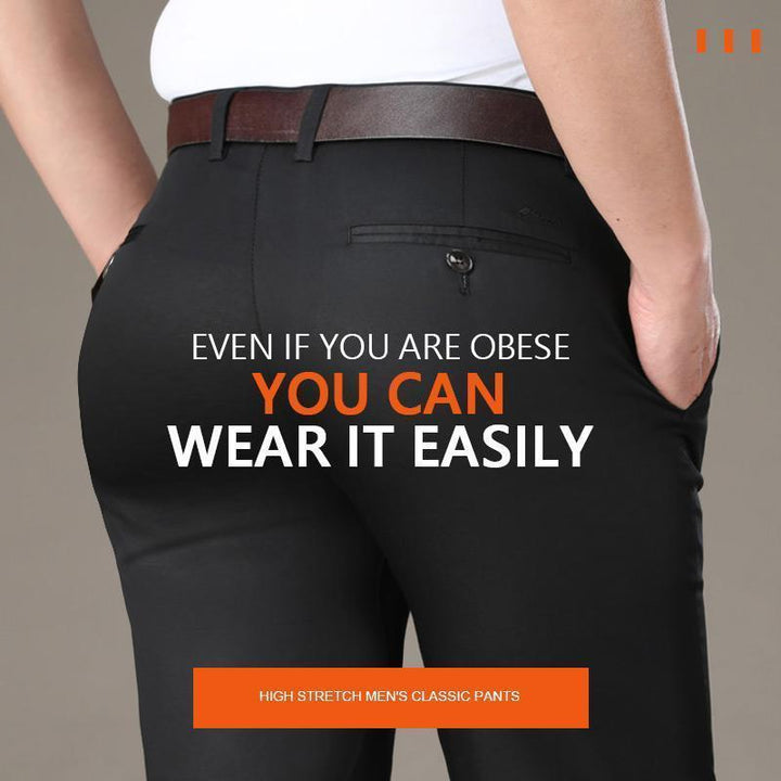 Quavero | Pantalon classique pour homme avec haute élasticité