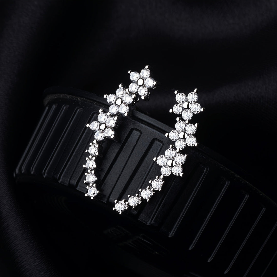 Soreya | Boucles d'Oreilles Florales Élégantes au Style Intemporel