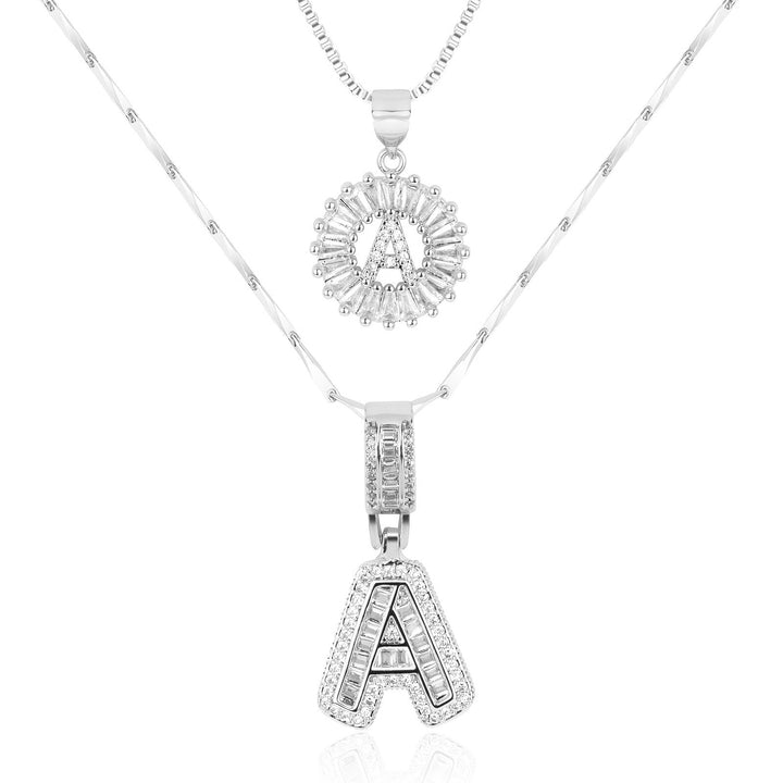 Primrose | Colliers Initiales avec Diamants en Or 14k (2 pièces)