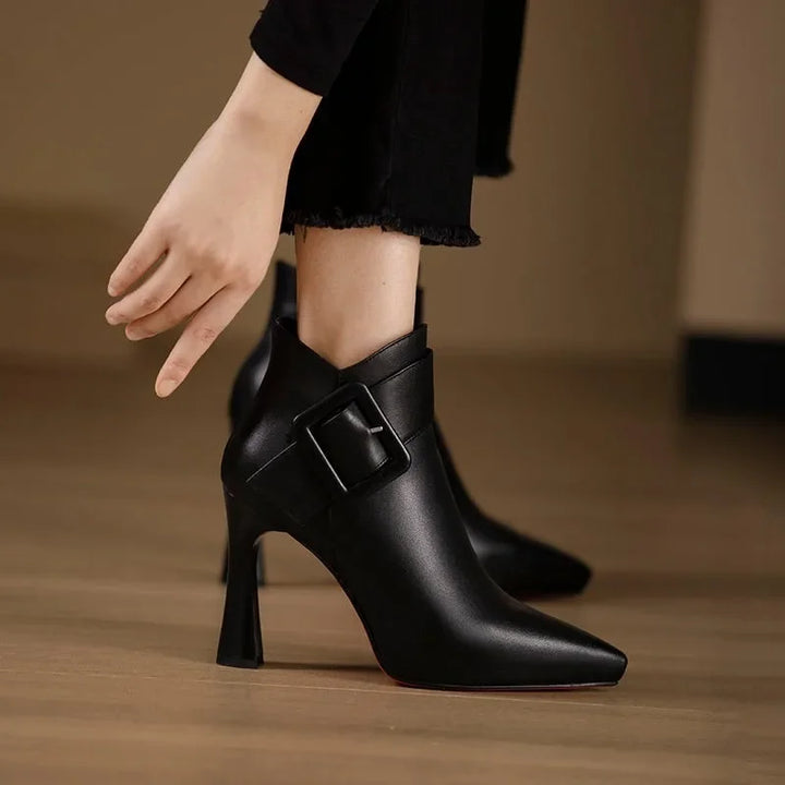 SORELLI | Bottines Élégantes avec Talon et Boucle
