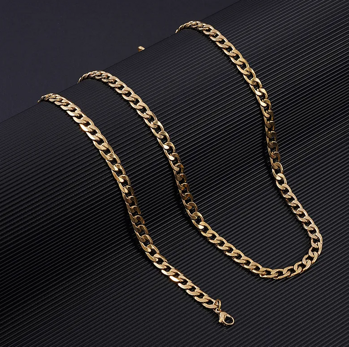 Reid | Ensemble de Collier et Bracelet en Chaîne pour Homme au Style Audacieux