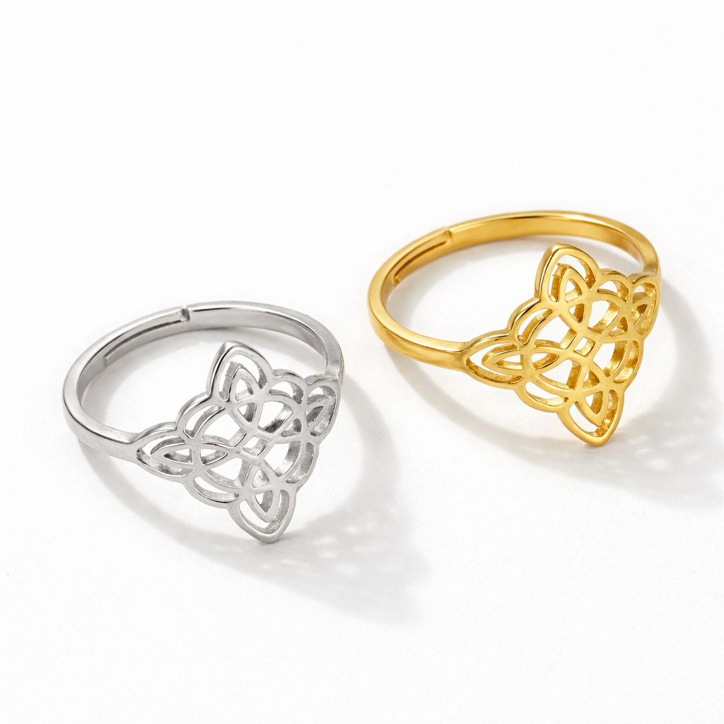 Mavrelle | Bague mystique de nœud protecteur au design élégant