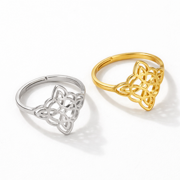 Mavrelle | Bague mystique de nœud protecteur au design élégant