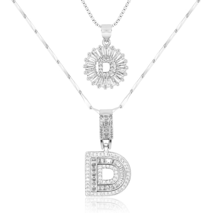 Primrose | Colliers Initiales avec Diamants en Or 14k (2 pièces)