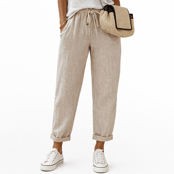 Dorevia | Pantalons Casual en Coton et Lin pour Femmes Confortables et Légers