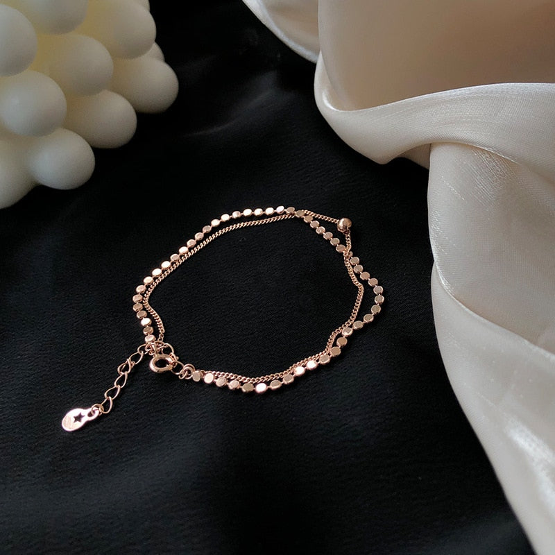 Siennae | Bracelet Double en Couches avec Design Élégant et Ajustement Délicat