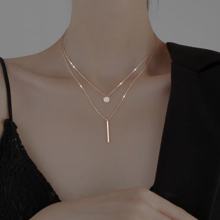 Oona | Collier Double en Couches avec Design Élégant et Moderne