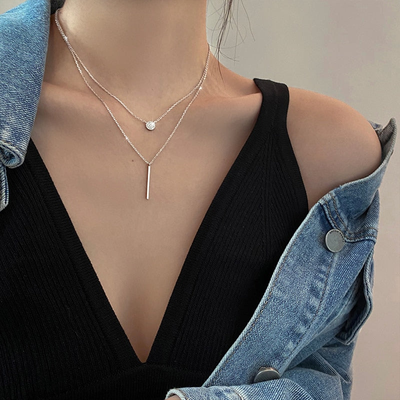 Oona | Collier Double en Couches avec Design Élégant et Moderne
