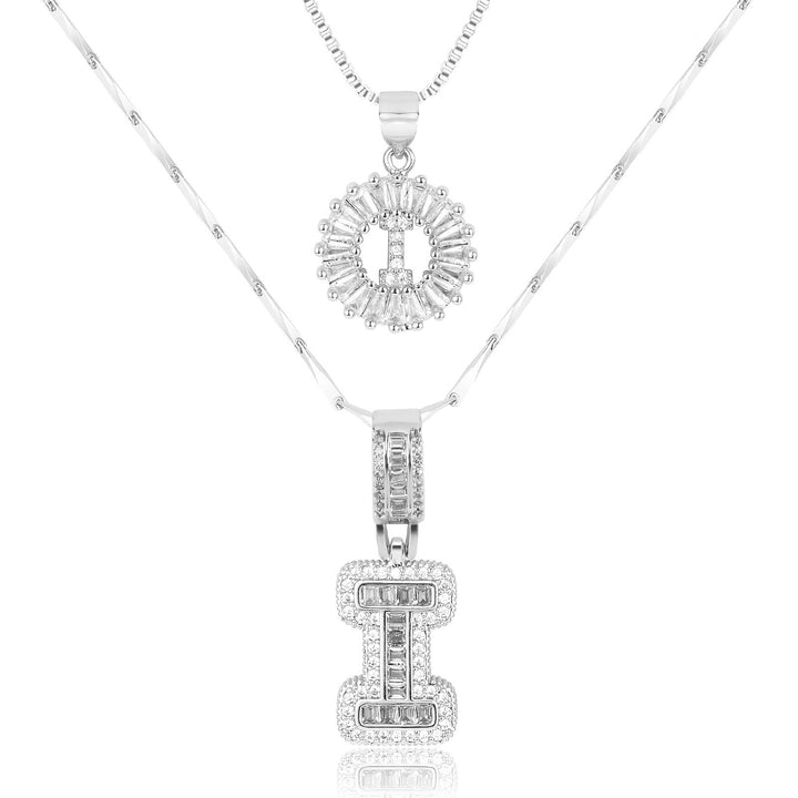 Primrose | Colliers Initiales avec Diamants en Or 14k (2 pièces)