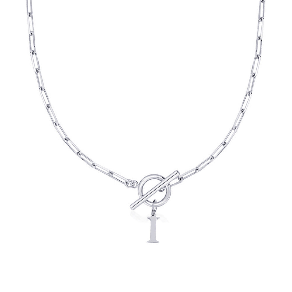 Ganelle | Collier Personnalisé à Initiale avec Fermoir Circulaire