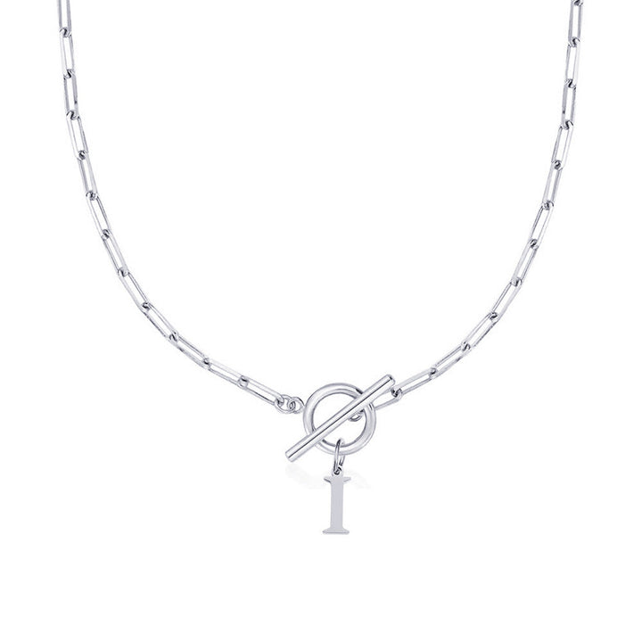 Ganelle | Collier Personnalisé à Initiale avec Fermoir Circulaire
