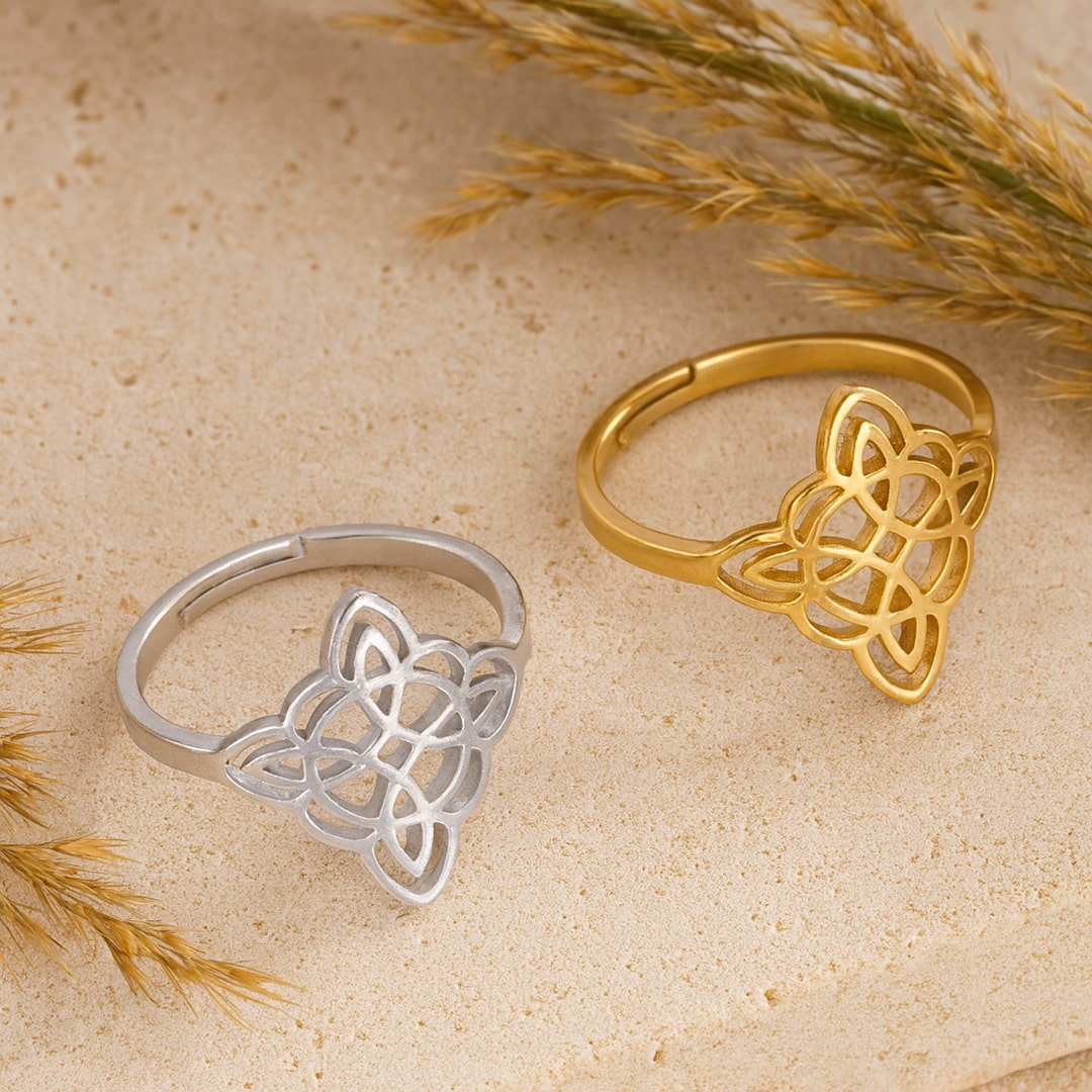 Mavrelle | Bague mystique de nœud protecteur au design élégant