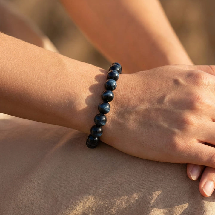 Delirae | Bracelet "Ange Gardien" en Oeil de Faucon
