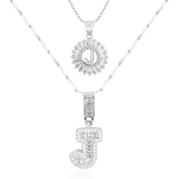 Primrose | Colliers Initiales avec Diamants en Or 14k (2 pièces)