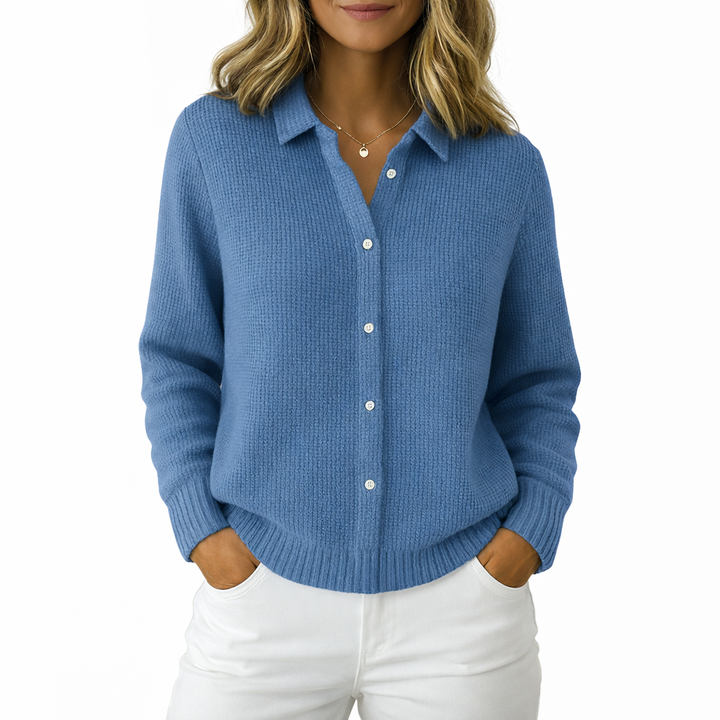 Bella | Cardigan Classique en Maille Fine avec Boutons