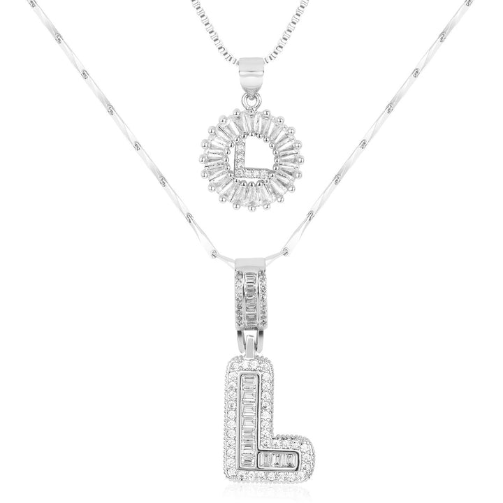Primrose | Colliers Initiales avec Diamants en Or 14k (2 pièces)