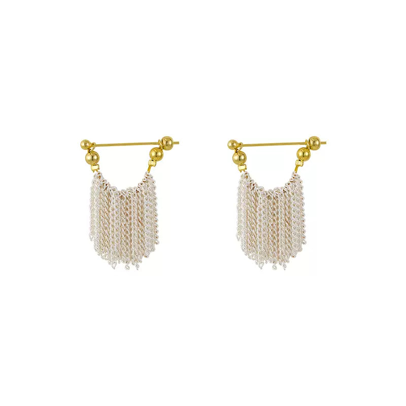 Ursa | Boucles d'oreilles, collier, bracelet avec des franges en cascade