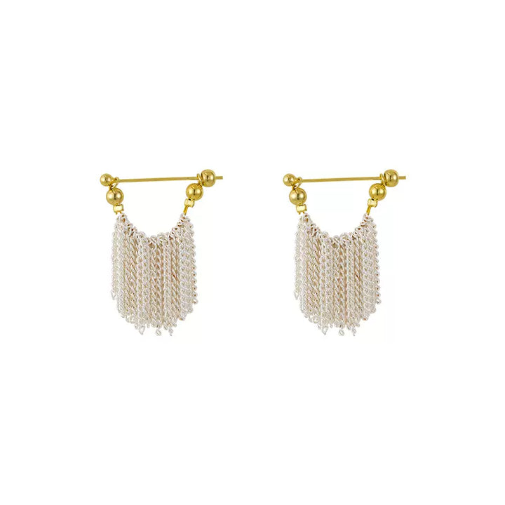 Ursa | Boucles d'oreilles, collier, bracelet avec des franges en cascade