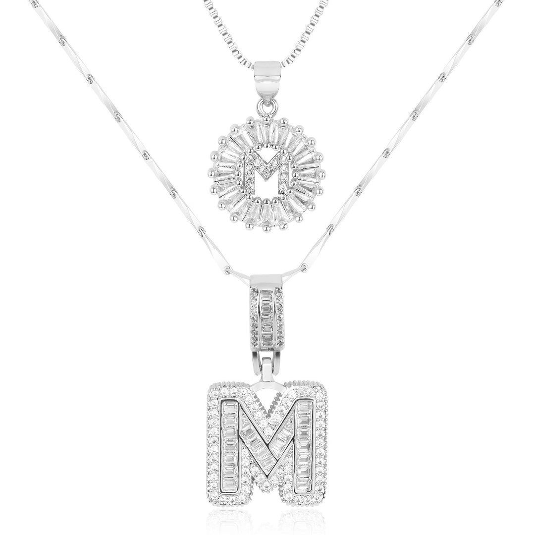 Primrose | Colliers Initiales avec Diamants en Or 14k (2 pièces)