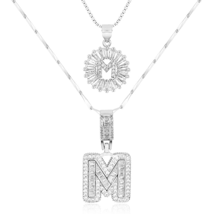 Primrose | Colliers Initiales avec Diamants en Or 14k (2 pièces)