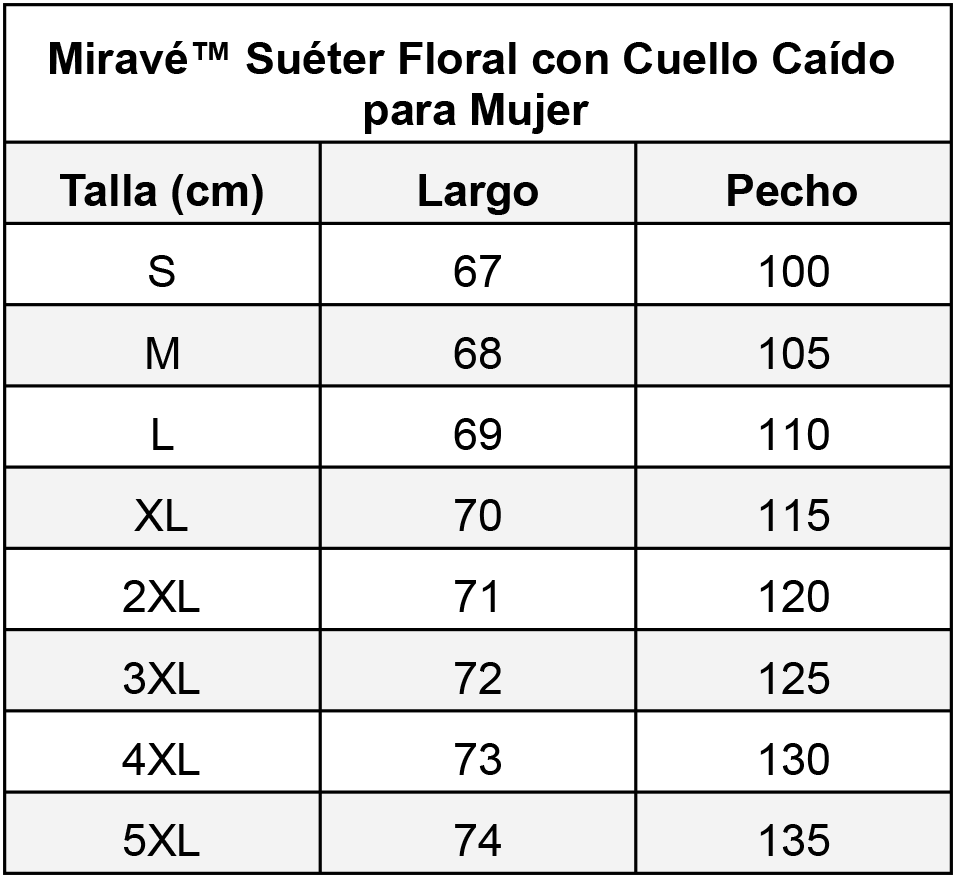 Miravé | Pull Floral à Col Tombant pour Femme
