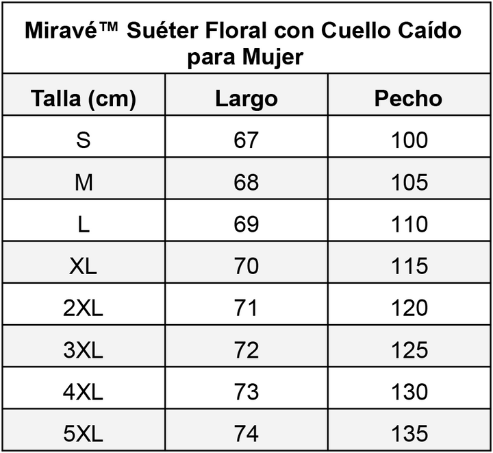 Miravé | Pull Floral à Col Tombant pour Femme
