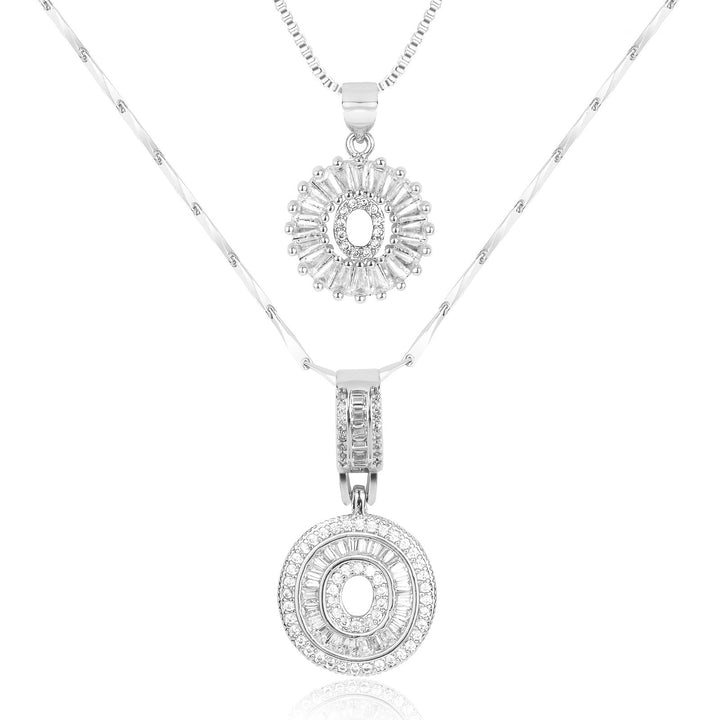 Primrose | Colliers Initiales avec Diamants en Or 14k (2 pièces)