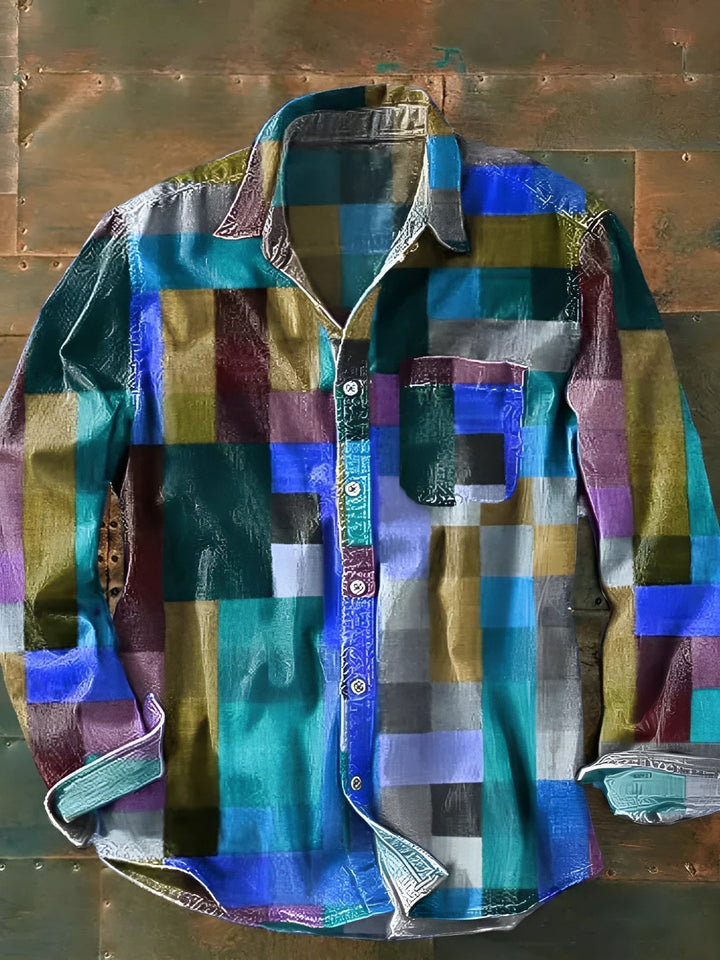 Grant | Chemise à Patches Premium – Style Unique et Ajustement Confortable.
