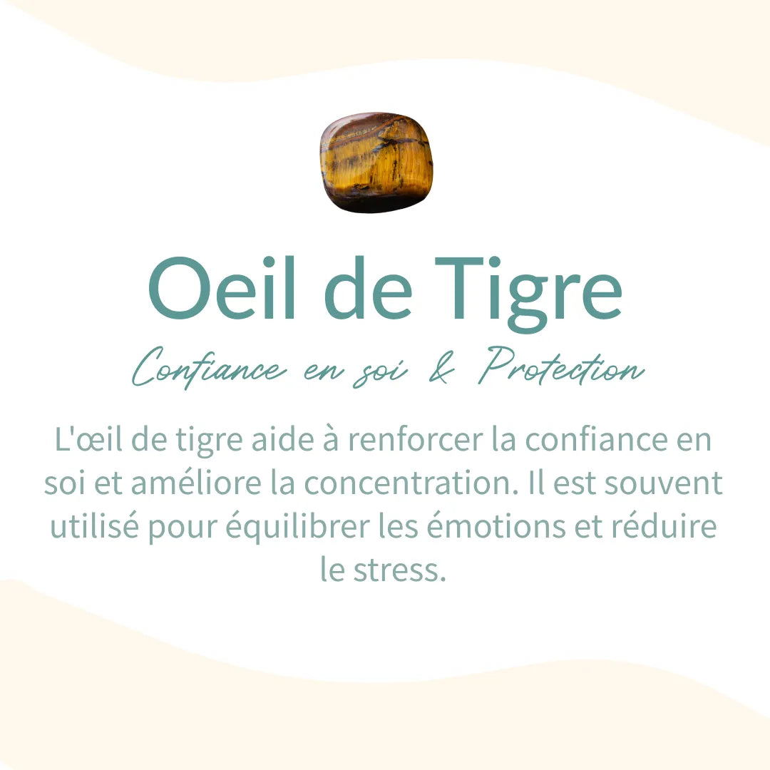 Caryra | Bracelet "3 Protections" en Œil de Tigre, Hématite et Obsidienne Noire