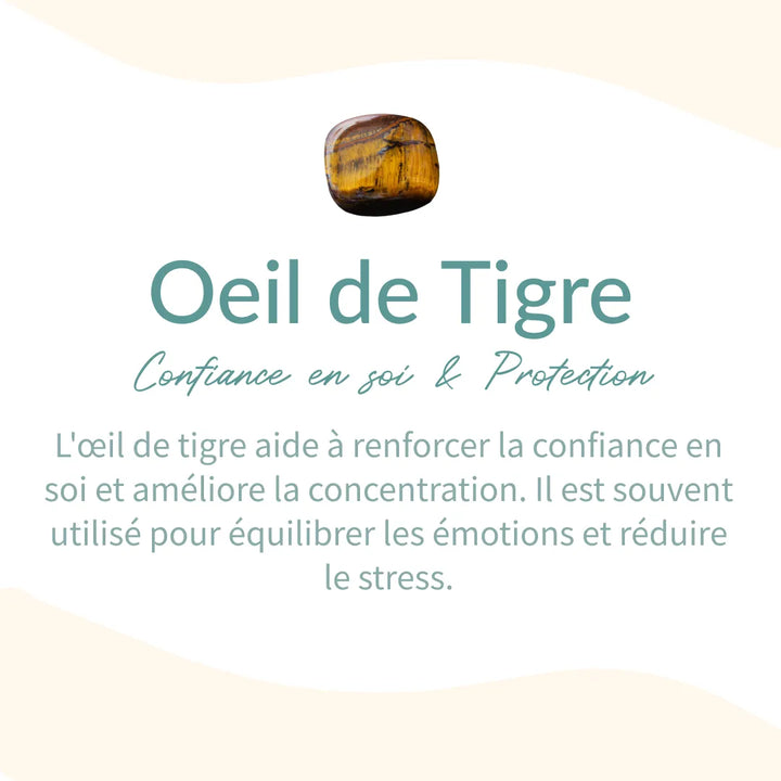 Caryra | Bracelet "3 Protections" en Œil de Tigre, Hématite et Obsidienne Noire