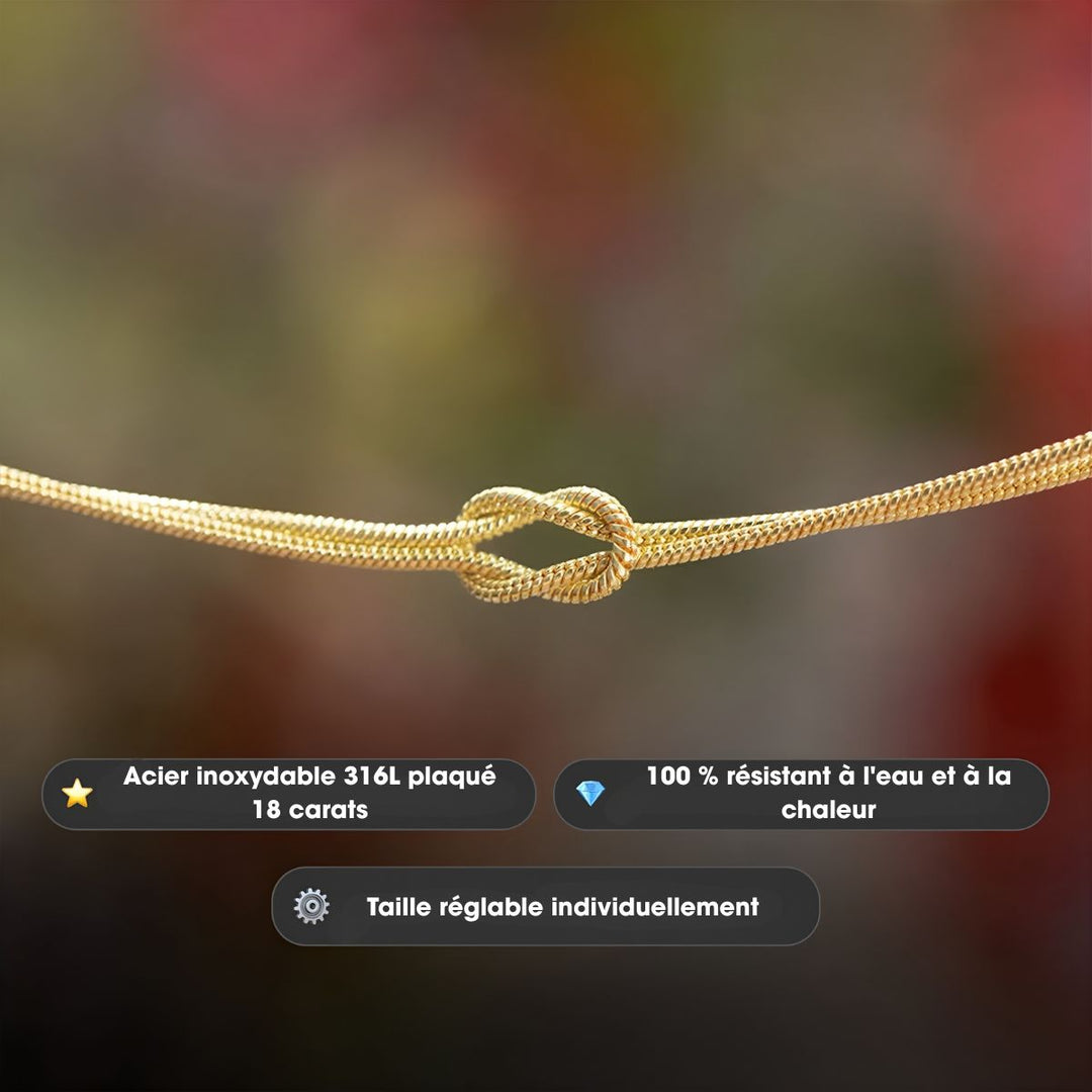 Coravanté | Bracelet en nœud personnalisé avec une touche élégante